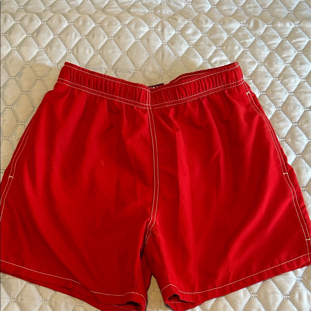 Men's Red swim trunks